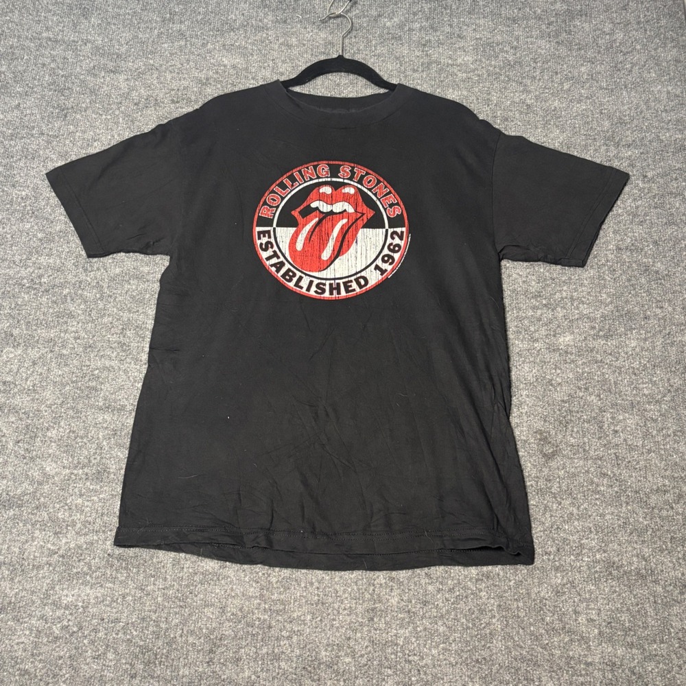 VTG Rolling Stones Band Tee Mens Medium Black Alstyle‎ Graphic T-Shirt 2004